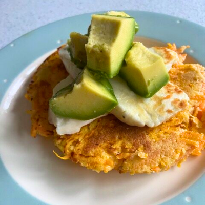 low fodmap carrot fritters